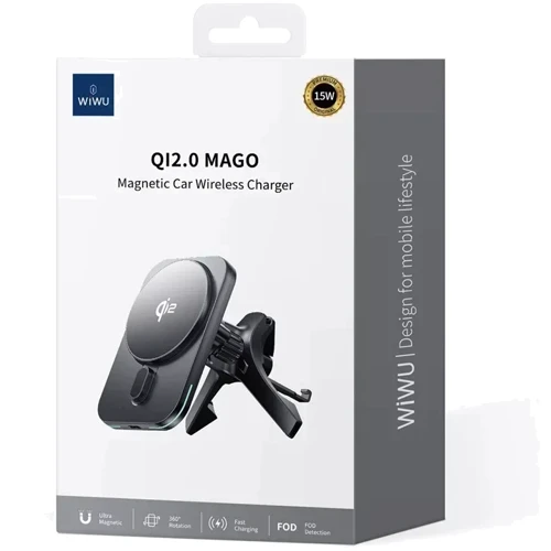 Держатель WIWU Car Holder Wireless Charger CH-323 15W Black фото 9