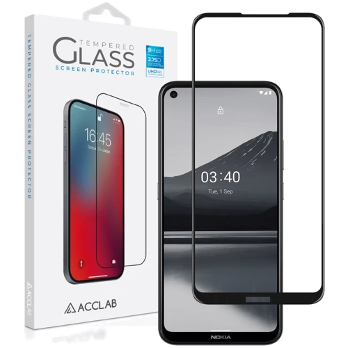 Аксессуар для смартфона ACCLAB Tempered Glass Full Glue Black for Nokia 3.4