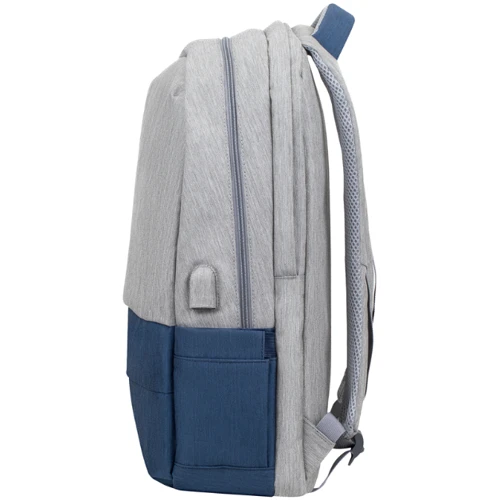 Сумка для ноутбуков RivaCase 17.3" Prater Grey/Dark Blue (7567): Материал полиэстер