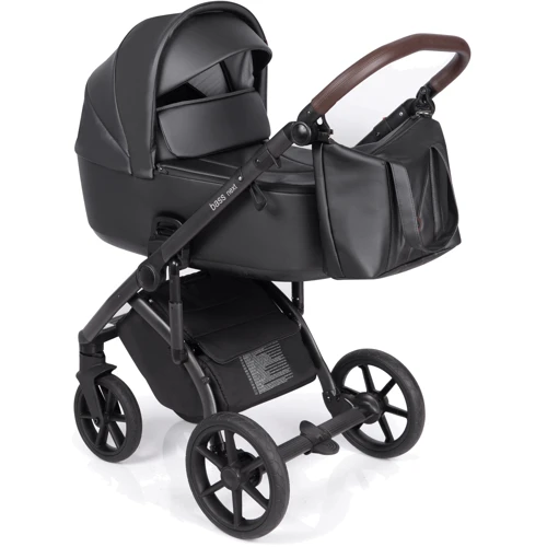 Универсальная коляска 2 в 1 Roan Bass Next Black Pearl черная (R-BN-BP)