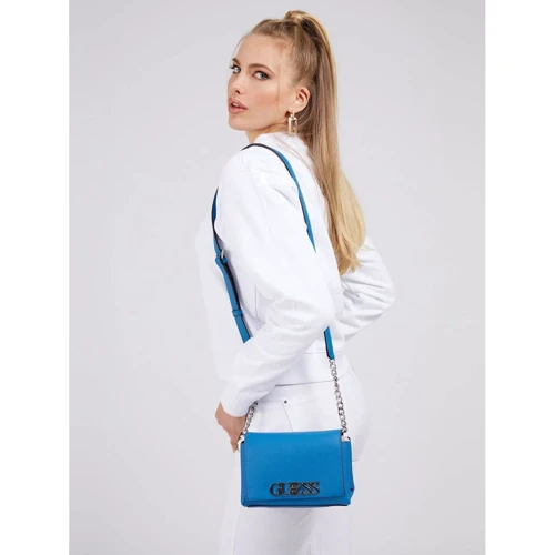Жіноча сумка крос боді Guess Uptown Chic Mini Xbody Flap темно-блакитна (HWVY7301780-BLU): Тип Сумки