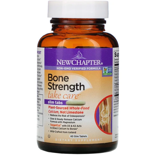 New Chapter, Bone Strength Take Care, 60 Slim Tablets (NCR-0407): Форма випуску таблетки