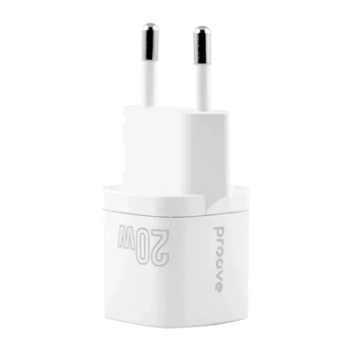 Зарядное устройство Proove Wall Charger USB-C Silicone Power 20W White: Кабель в комплекте отсутствует