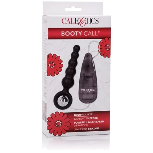 Анальная вибро-пробка Booty Call Booty Shaker, 10.3x2.5 см, черный
