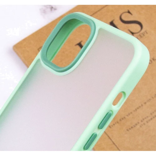 Чехол для iPhone Mobile Case TPU+PC Metal Buttons Mint for iPhone 14 Plus: Тип аксессуара чехол