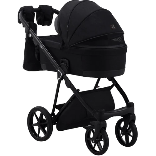 Коляска 2 в 1 Adamex Gallo Thermo GA-12 black diamond фото 8