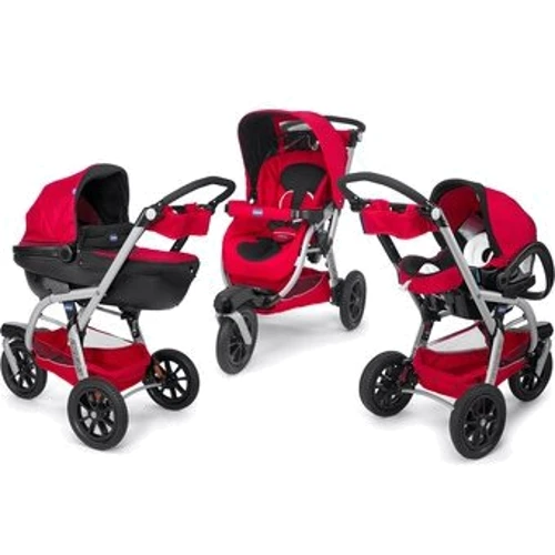 Универсальная коляска (3-в-1) Chicco Trio Activ3 (красный) (79371.93)