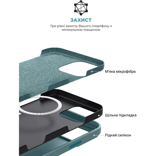 Чехол для iPhone ArmorStandart ICON2 MagSafe Blue Fog for iPhone 16 Pro Max (ARM80199) фото 5