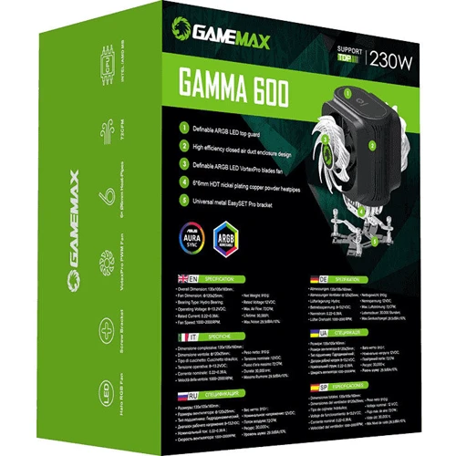 Кулер GameMax Gamma 600 фото 6