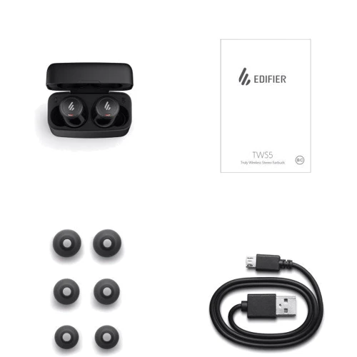 Наушники Edifier TWS5 Black: Тип излучателя динамический