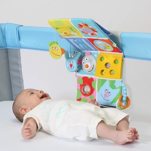 Развивающий центр для кроватки Taf Toys ВЕСЕЛЫЕ ДРУЗЬЯ (звук, свет) (11655): Рекомендуемый возраст от 6 месяцев