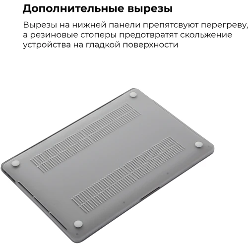 ArmorStandart Matte Shell White (ARM57239) for MacBook Pro 13 2020: Тип чохла чохол-накладка