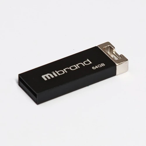 USB-флешка Mibrand 64GB Сhameleon Black USB 2.0 (MI2.0/CH64U6B): Стандарт USB USB 2.0