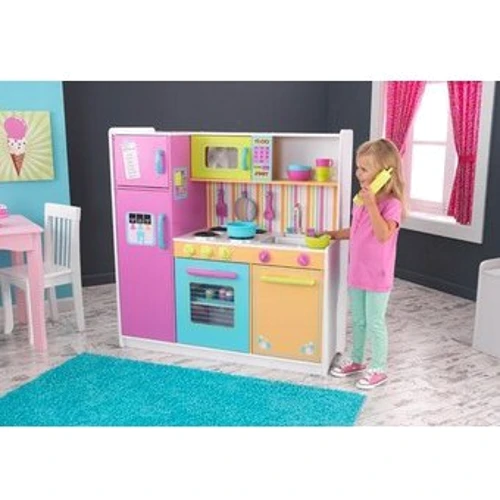 Ігровий набір Кухня KidKraft Deluxe Big & Bright Kitchen w / Cookware Set (53241)