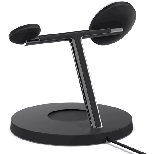 Зарядний пристрій Belkin Wireless Charger Base Station MagSafe Black (WIZ009VFBK) for iPhone 16 I 15 I 14 I 13 I 12 series and Apple Watch фото 7