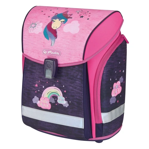 Ранец школьный укомплектованный Herlitz MIDI PLUS Unicorn вышивка пайетками (50025640): Возрастная группа от 6 до 10 лет
