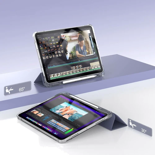 Аксессуар для iPad BeCover Case Book Soft Edge with Pencil mount Purple for iPad Air (2020-2025) (711430): Особенности трансформируется в подставку, Стильный внешний вид, Стильный дизайн, Удобно держать в руке, магнитное сцепление, режим автопробуждения/сна