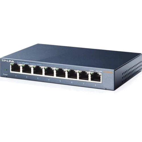 Мережевий комутатор TP-LINK TL-SG108: Кількість портів Gigabit Ethernet (10/100/1000) 8