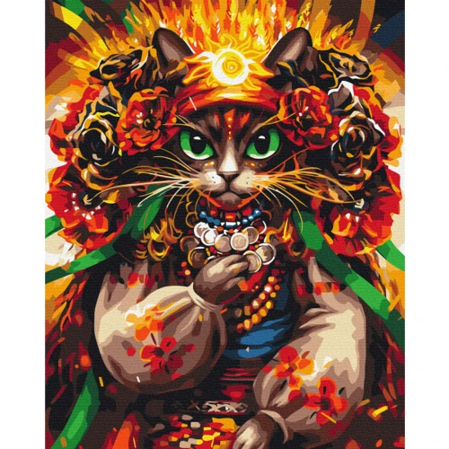 Картина за номерами Brushme Кішка Ворожка © Маріанна Пащук 40х50 см (BS53862)