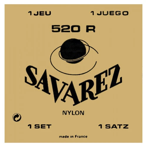 Струна для гитар Струны для классической гитары Savarez 520 R High Tension