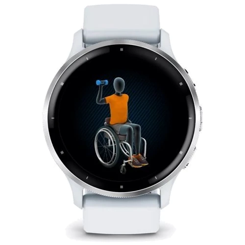 Смарт-часы Garmin Venu 3 Silver Stainless Steel Bezel with Whitestone Case and Silicone Band (010-02784-00): Особенности Бесконтактная оплата, Водонепроницаемые, Встроенный микрофон, Динамик (громкая связь), Функция звонк