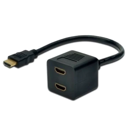 Кабель и переходник Digitus HDMI F to 2xHDMI M (AK-330400-002-S)