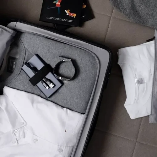Чемодан Xiaomi Ninetygo Business Travel Luggage 20" White (6941413216678): Габариты 57.5х37.5х21.5 см