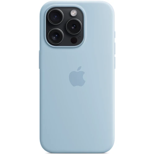 Чехол для iPhone Apple Silicone Case with MagSafe Light Blue (MWNM3) for iPhone 15 Pro: Тип чехла накладка на заднюю часть