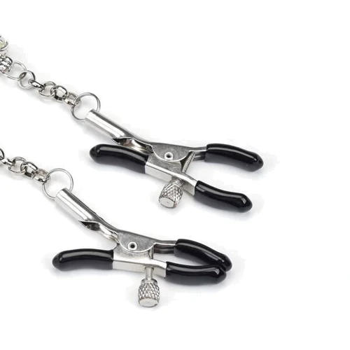 Затискачі для сосків Liebe Seele Glow-in-dark Nipple Clamps Blue