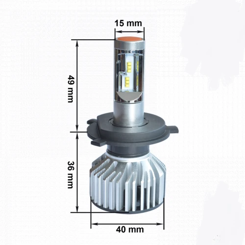 LED лампа Prime-X Z Pro H4 5000К (2 шт.): Колірна температура, K 5000