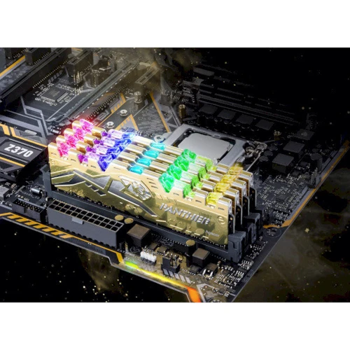 Apacer 8 GB DDR4 2666 MHz Panther Rage RGB Silver-Golden (EK.08G2V.GQM): Производитель Apacer
