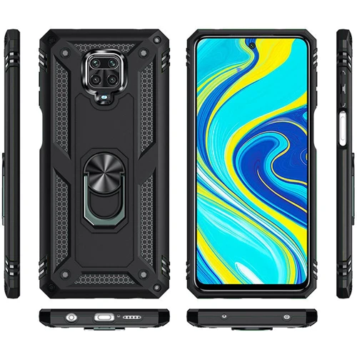 Чохол для телефона BeCover Military Black for Xiaomi Redmi Note 9S/Note 9 Pro/Note 9 Pro Max (704963): Сумісність Xiaomi Redmi Note 9S/Redmi Note 9 Pro/Redmi Note 9 Pro Max