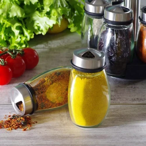 Набор для специй Fissman 7 пр. 6х110 мл на подставке (6432)