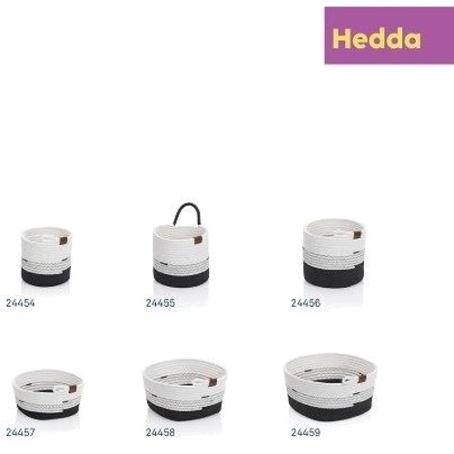 Корзина KELA Hedda черно-белый 32х30х17 см (24459)