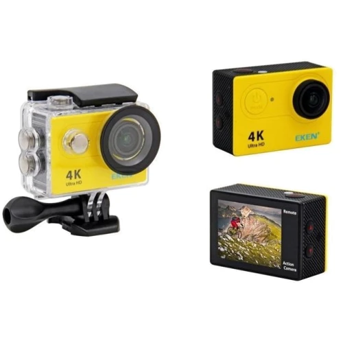 Экшн камера AXNEN H9 4K Yellow: Разрешение видео 3840x2160 (4K)