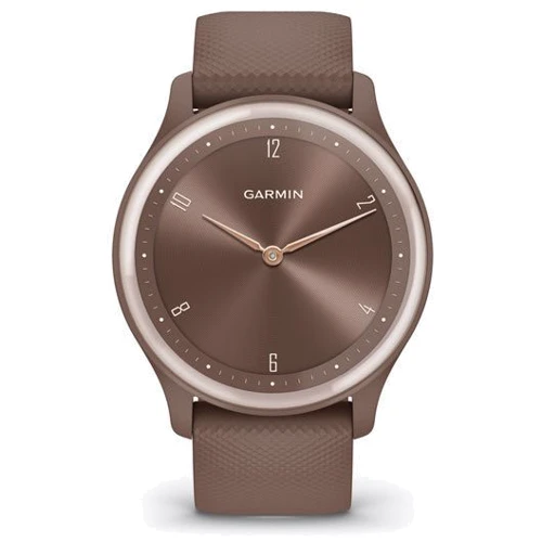 Смарт-часы Garmin Vivomove Sport Cocoa Case and Silicone Band with Peach Gold Accents (010-02566-02): Время работы 5 дней