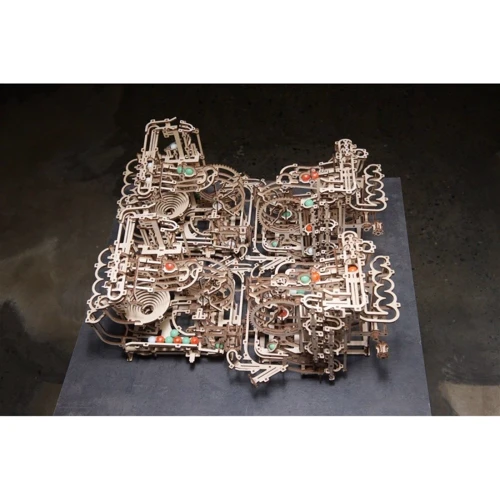 Механічний 3D пазл UGEARS Марбл-траса Ступінчастий витяг (70157) фото 9