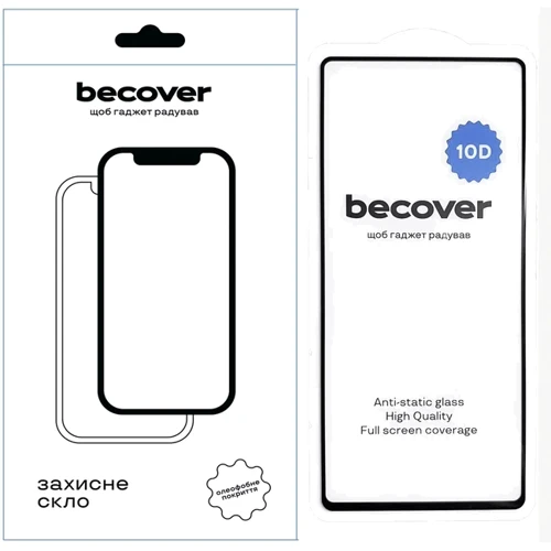 Аксессуар для смартфона BeCover Tempered Glass 10D Black for Google Pixel 7 (711489)
