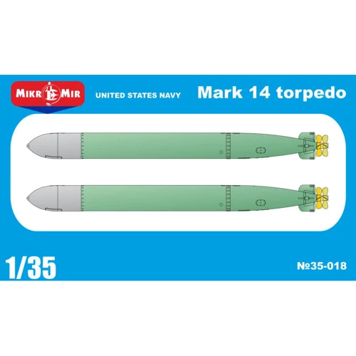 Набор Micro-mir Американская противолодочная торпеда Mark 14, 2 шт. (MM35-018)