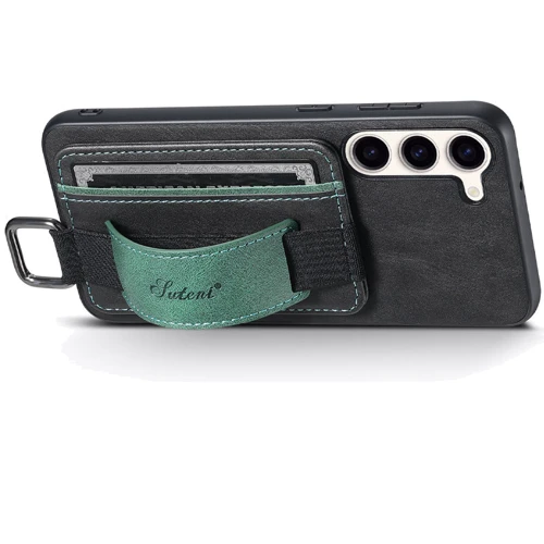 Чехол для телефонов Epik Leather Case Wallet and Straps Black for Samsung S926 Galaxy S24 Plus фото 6