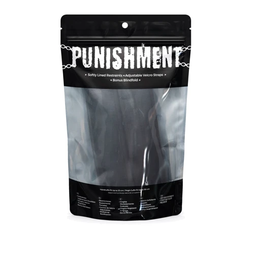 Фиксаторы для руки и бедра Punishment Thigh to Wrist Restraints Black