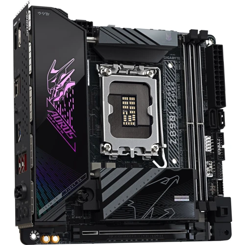 Gigabyte Z890I AORUS ULTRA: Разъемы на плате SATA 3.0, USB Type-C, USB 3.2 Gen 1, USB 2.0, M.2