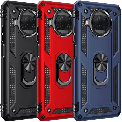 Чехол для телефонов Mobile Case Shockproof Serge Magnetic Ring Black for Xiaomi Mi 10T Lite: Совместимость Xiaomi Mi 10T Lite