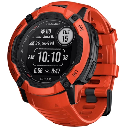 Смарт-часы Garmin Instinct 2X Solar Flame Red (010-02805-01): Дисплей 1.1" (176x176 pixels)