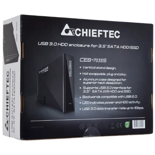 Аксесуар для накопичувача Chieftec External Box USB 3.0 (CEB-7035S) фото 7