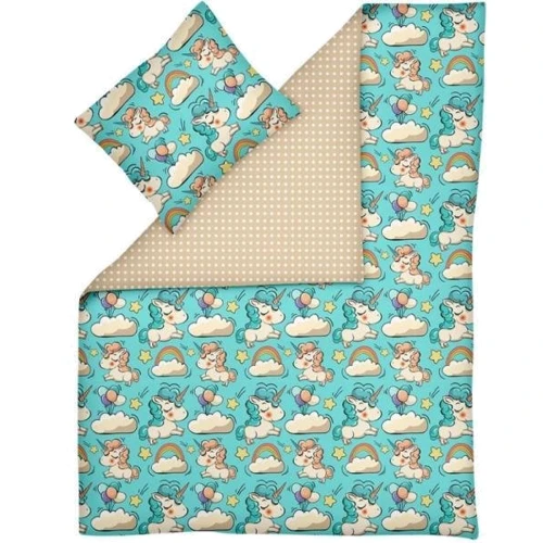 Комплект дитячої постільної білизни Cosas Unicorn Mint Zigzag (4822052021194)