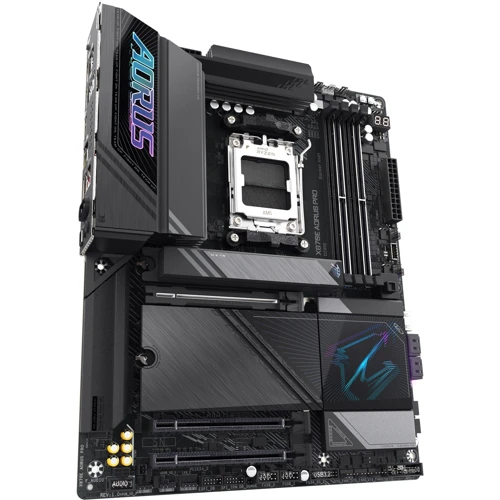 Gigabyte X870E AORUS PRO: Дополнительно Поддержка RAID, Радиатор на VRM, Поддержка UEFI, Адаптер Wi-Fi