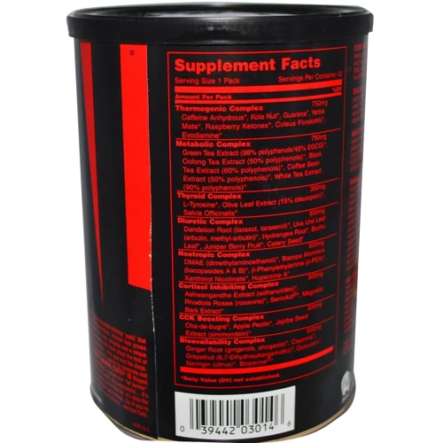 Жиросжигатель Universal Nutrition Animal Cuts 42 packs: Пол Унисекс