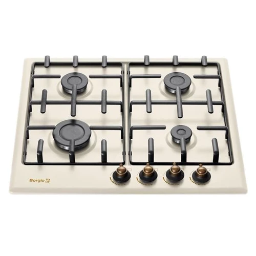 Варильна поверхня газова Borgio 6621 (Ivory Rustic): Розміри для вбудовування (ШxГ) 56x49 см