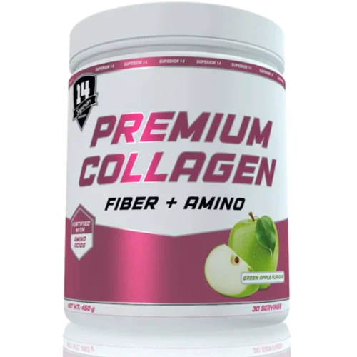 Superior Premium Collagen Fiber + Amino Коллаген + Аминокислоты 450 г Зеленое яблоко